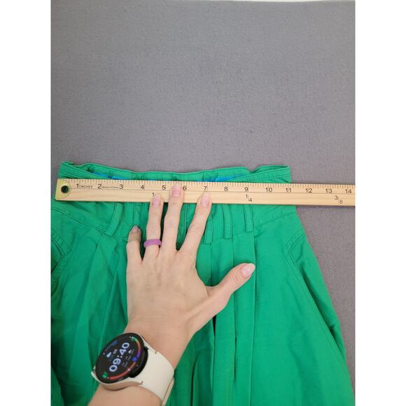 VTG Jill Martin High Rise Pleated Pants Green M USA Made Trousers EUC - Picture 5 of 11